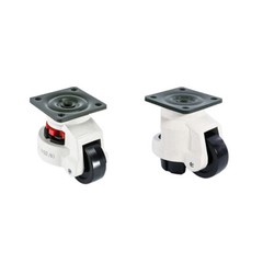 4X Leveling Machine Caster with Rubber Pad Retractable Workbench Caster Wheel