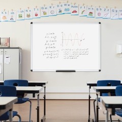 Magnetic Dry Erase Board 36 X 24 Inches Silver Aluminium Frame for Home Office