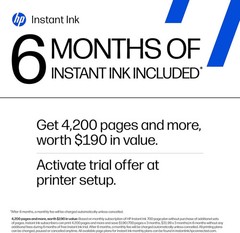 HP DeskJet 4327 Wireless All-in-One Color Inkjet Printer, Scanner, Copier, 6 Mon