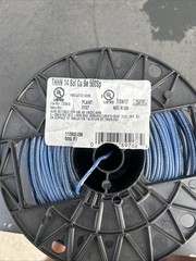 6 pound Roll 14AWG blue copper wire unsure of length