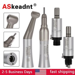 ASkeadnt Dental Low Speed Handpiece Straight Contra Angle Air Motor E-type FX