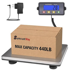 Large Shipping Scale, 440Lb/0.2Lb Digital Postal Scale with Tare/Count/Auto-Off