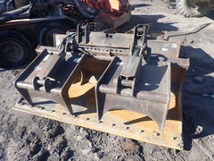 Virnig 72″ Skid Steer Scrap Grapple NICE! HEAVY DUTY HD Bobcat Bucket
