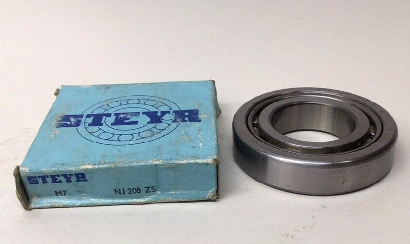 Steyr NJ 208 ZS Cylindrical Roller Bearing 40mm ID X 80mm OD X 18mm W NJ208ZS