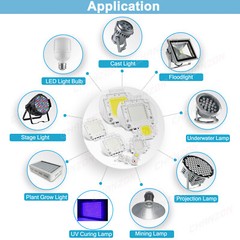 18 Colors Uv Ir Smd Led Chip Diodes 10W 20W 30W 50W 100W Emitter Bulb Components