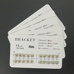 100Packs Dental Orthodontic Metal Brackets Mini Roth 022 345 hooks Mesh Base