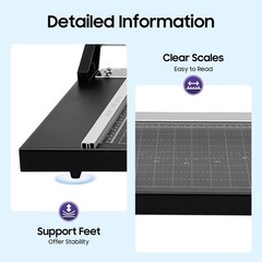24 Inch/61cm Manual Precision Rotary Paper Trimmer Sharp Photo Paper Cutter