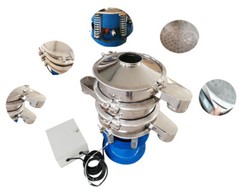 2 Layers Vibrating Screen 15.7in Vibrating Sieve Screen Shaker with Sealing Ring