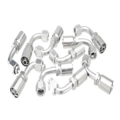 NEW 10x 13943 6-6 PK STYLE HYDRAULIC HOSE FITTINGS 3/8″ Hose 3/8″ FJIC 90 Degree