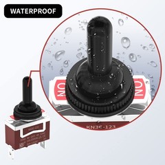 4 Pack 12V (ON)-Off-(ON) Momentary Toggle Switch Waterproof SPDT 3 Way 30A