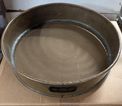 18″ USA Standard Testing Sieve Brass, Size No. 40,10,4,1/2