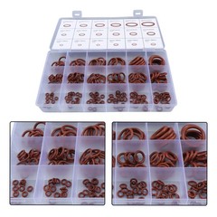 180 Pcs O-Ring Brown Metric FKM O-Ring Kit Fit High Heat Applications with Box