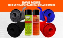 Polymat 797 High-Temp Adhesive Auto Vehicle HEADLINER REPLACEMENT GLUE [160F]