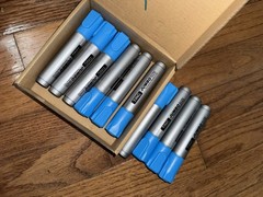 Fuutreo 10 Pack Jumbo Permanent Markers Bulk Large Chisel Tip Permanent Markers
