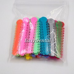 1040Pcs Dental Elastic Ligature Ties Rubber Bands Loops for Orthodontic Braces