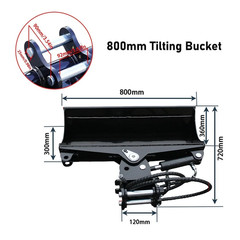 2026 new 800mm Hydraulic Tilting Bucket for Excavators USA Free Shipment Steel