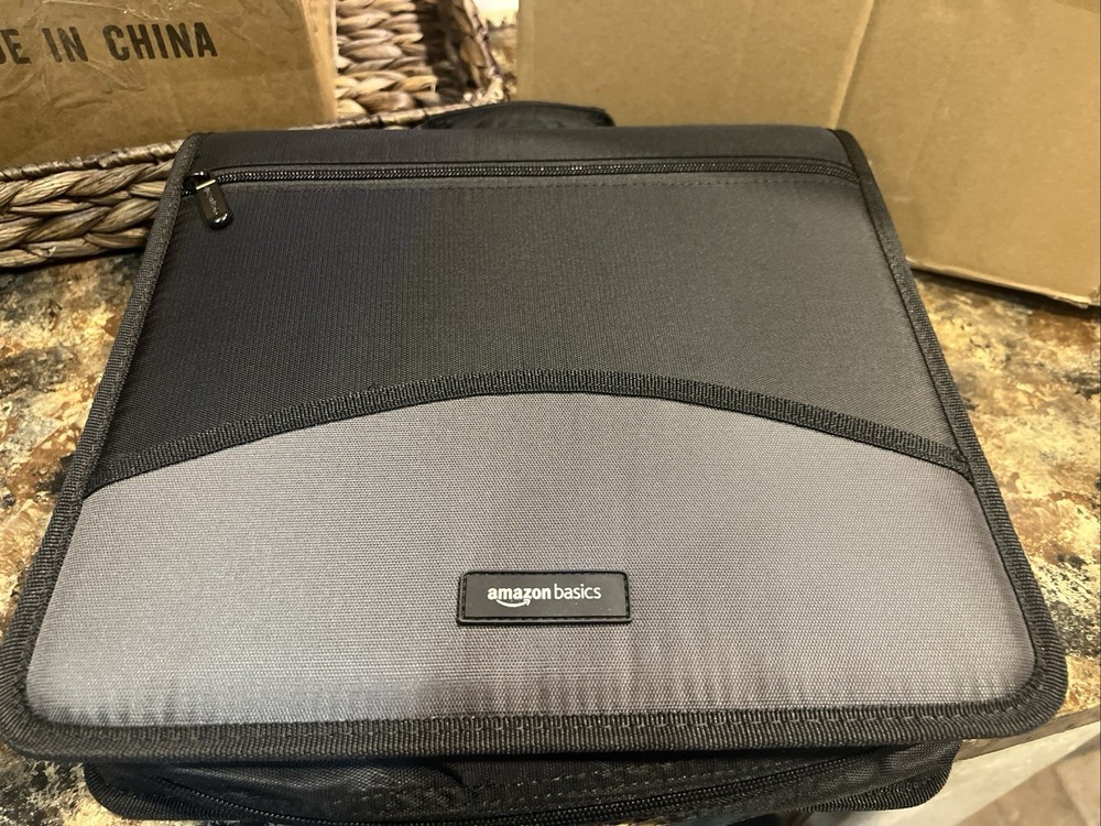 Durable 3 Ring Binder with Zipper, Sturdy Storage to Keep Documents Organized, 3