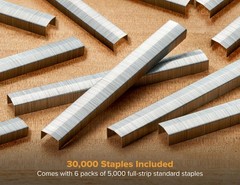 Bostitch Office B8 PowerCrown 0.25 Inch Staples, Pack 30,000 Silver