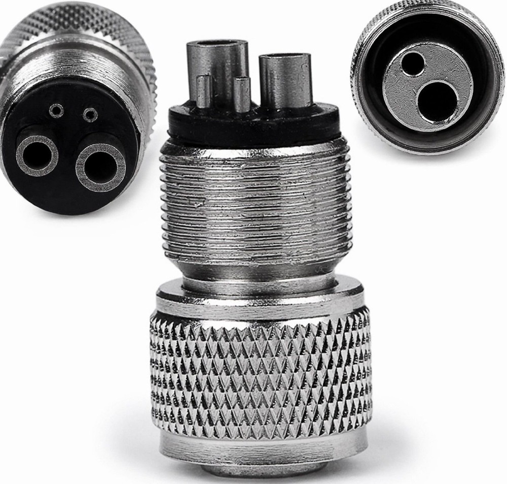 2pcs High Speed Handpiece Adapter Holes Changer Borden 2-Hole to 4-Hole