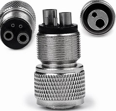 2pcs High Speed Handpiece Adapter Holes Changer Borden 2-Hole to 4-Hole