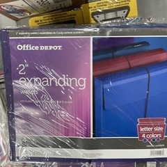 Office Depot 2 Inch Expanding 4 Colors Flap Closure S8