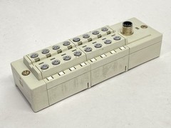 SMC EX500-IB1 DeviceNet Input Base Unit w/ 2x EX500-IE5 Input Block 8x M8 3-Pin