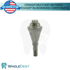 5X Straight Multi Unit Prosthetic NC Compatible with Megagen® BlueDiamond