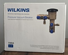 Zurn Wilkins 34-720A 3/4″ 720A Pressure Vacuum Breaker Assembly, Brand New.