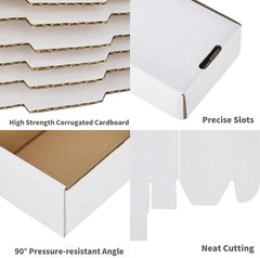 200 Pack 6x4x4 White Corrugated Shipping Mailer Packing Box Boxes 6″ x 4″ x 4″