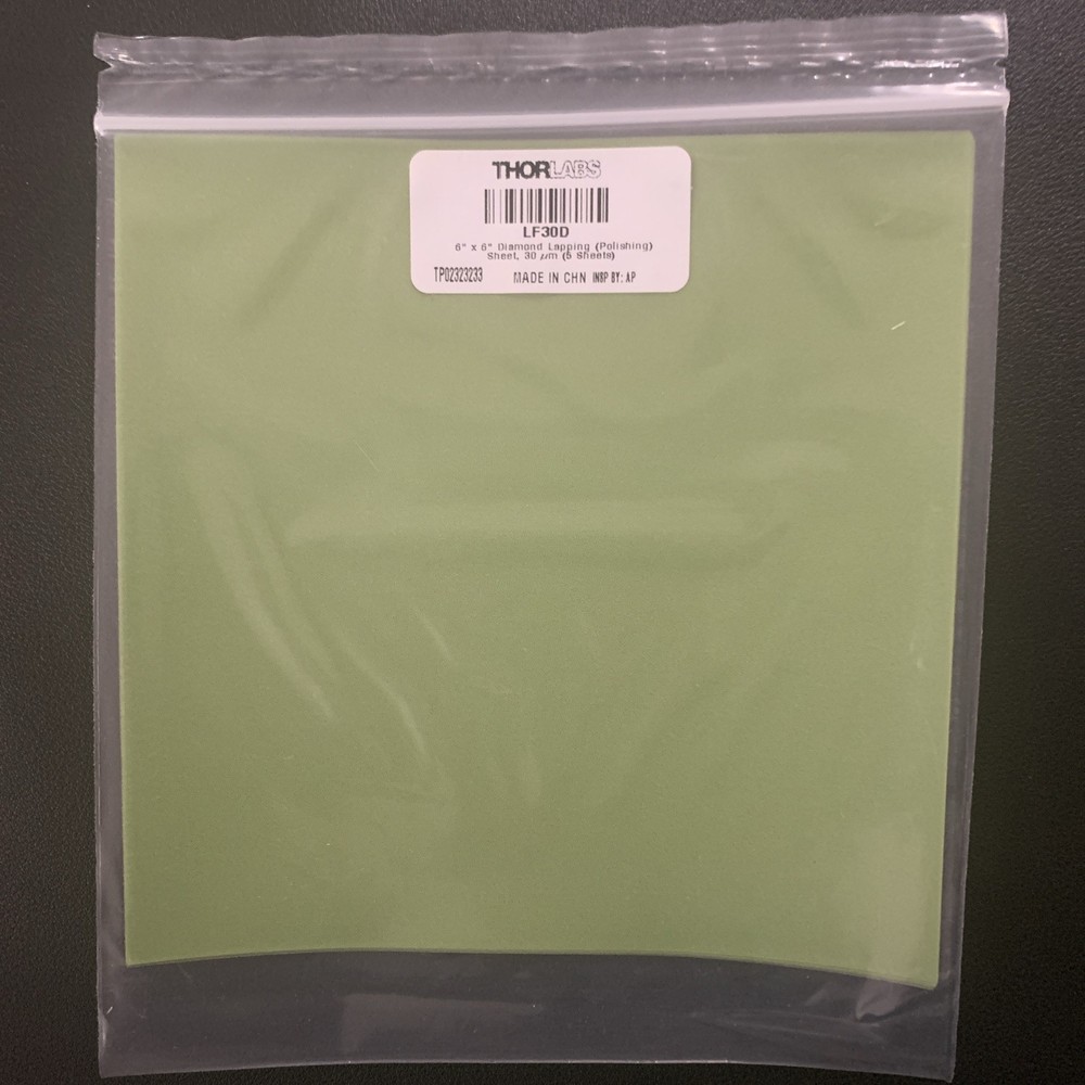 Thorlabs Diamond Lapping (Polishing) Sheets LF30D (5 Sheets)