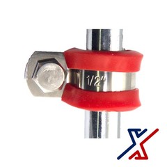 44 mm. Silicone Rubber Insulated Galvanized Steel Clamp(s) by X1 Tools