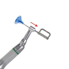 Dental 4:1 Reduction Contra Angle IPR Handpiece & 10 Interproximal Strips Kit