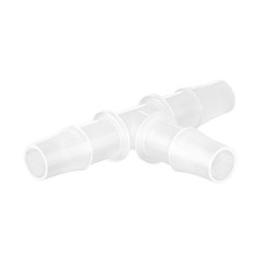 Quickun 1/4″ Hose Barb T Shaped Tee Type 3 Way Equal Barbed 1/4 inch, White