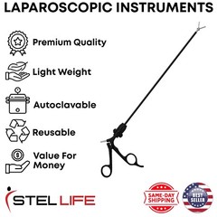 Universal Grasping Forceps Serrated Jaws 33 cm Laparoscopic Surgical Instruments