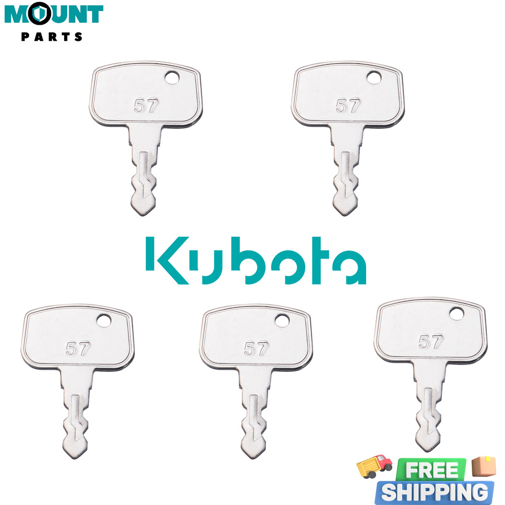 5 Ignition Key 68920 for Kubota Utility Vehicles RTV400 RTV500 RTV900 RTV1140