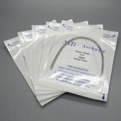 100 Pcs Dental Orthodontic Round Arch Wire Super Elastic NITI Ovoid/Natural U/L