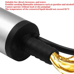 12V Mini Refueling Submersible Diesel Electric Fuel Water Oil Transfer Drum Pump
