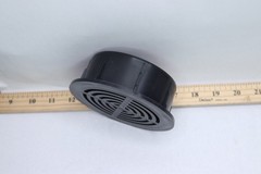 Amerimax Home Products FLEX Drain 4 in. Black Copolymer Drain Cap