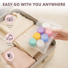 HurOutd 7 Pcs 20ml Small Travel Containers, Convenient Size 7 colors