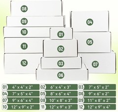 7x5x4 Inch Shipping Boxes Set of 2 – Ideal for Mailing and Branding Projects
