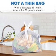 Plastic Bags, 300 Count T Shirt Bags, Plastic Bags With Handles For Shopping,…