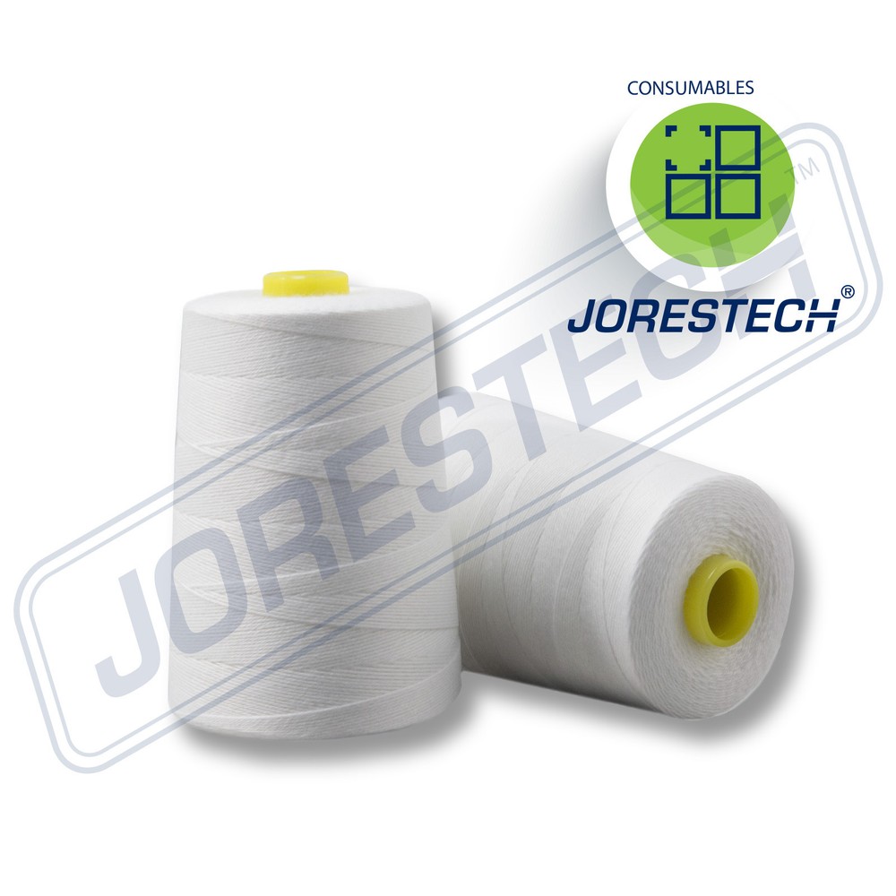 New 3 Cones 100% Polyester White Thread for Portable Bag Closer Stitcher
