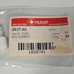 Ace Glass 5837-80 Valve Stem Replacement Physical Laboratory Use (1 pc)