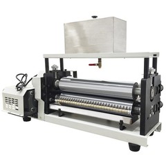 110V Double-sided Gluing Machine 15.35IN Glue Coating Machine with Steel Roller