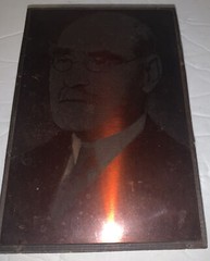 ANTIQUE 1900’s RUDYARD KIPLING COPPER PLATE ETCHING PRINTING BLOCK – PORTRAIT