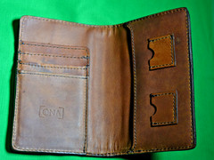 ONA Passport Wallet – Antique Cognac Leather – Sample