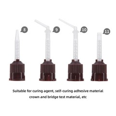 50PCS Dental Disposable Mixing Tips for Impression Material C&B Cements 17 Types