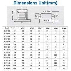 Power Transformer 1W-100W 220V to 6/9/12/15-110/220/380V Output AC Single/Dual