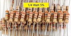 1/4W 5% carbon film resistors-Qty 5/10/20-All Values-Ship Day Ordered-Mr Circuit
