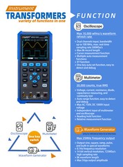 OWON HDS2102S Handheld Digital Oscilloscope 3.5″ LCD 100MHz 500MS/ 1CH Generator